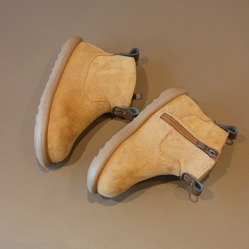 Automne hiver bébé garçons filles bottes Oxford daim enfants chaussures décontractées en plein air a