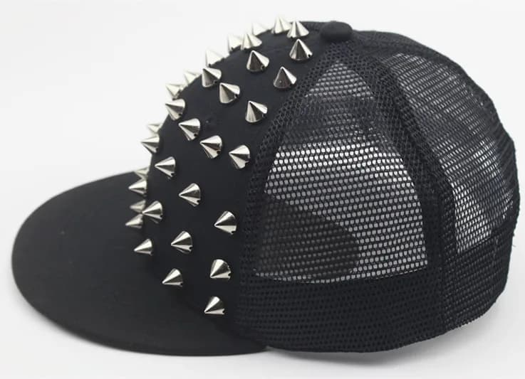 Chapeau plat à rivets pour hommes et femmes, Punk Rock, casquettes de Baseball à clous Hip Hop, homm