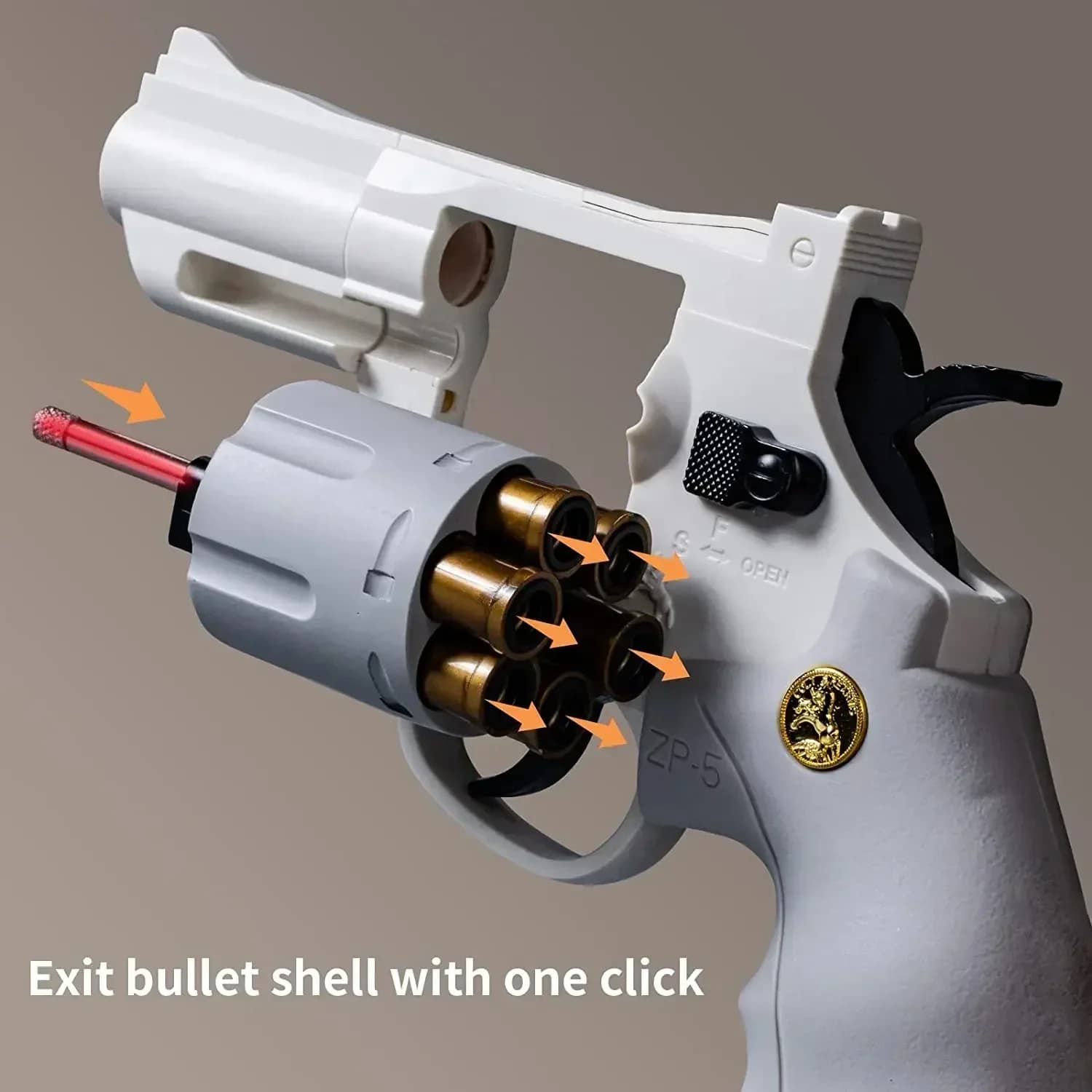 Magnum Zp-5 357 longue alliage Revolver balle molle peut être disparu pistolet garçon Simulation jou