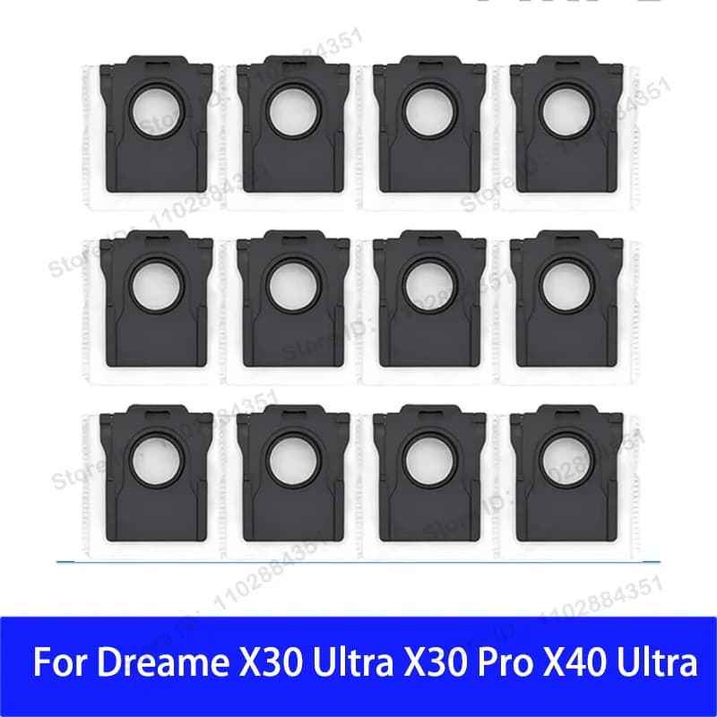 Sacs à poussière pour Dreame X40 Ultra/L10s Pro Ultra Heat/X30 Ultra, accessoires tampons de vadroui