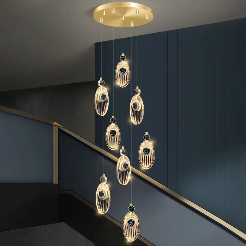 Lamo.org-Plafonnier LED en Clip au Design Unique, Luminaire Moderne d'Nikà Intensité Réglable, Idéal