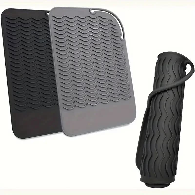 Tapis en Silicone résistant à la chaleur, grande taille, Portable, outils chauds de voyage, housse p