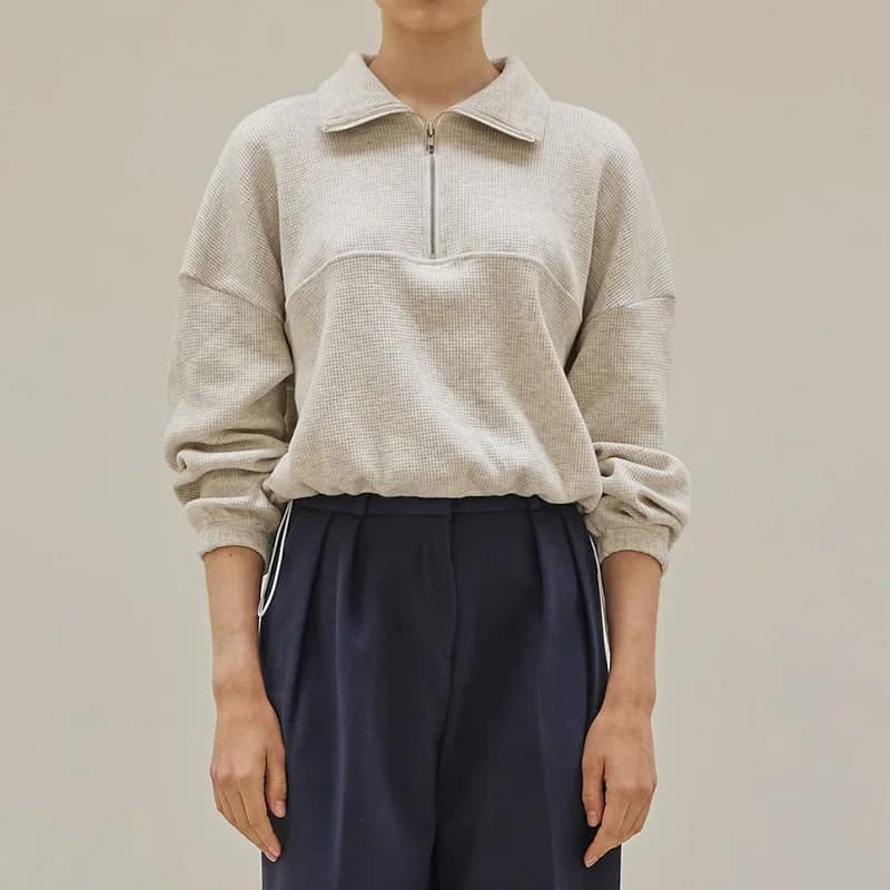Sweats à capuche zippés en coton gaufré pour femmes, haut à manches longues, pulls PVD, vêtements es