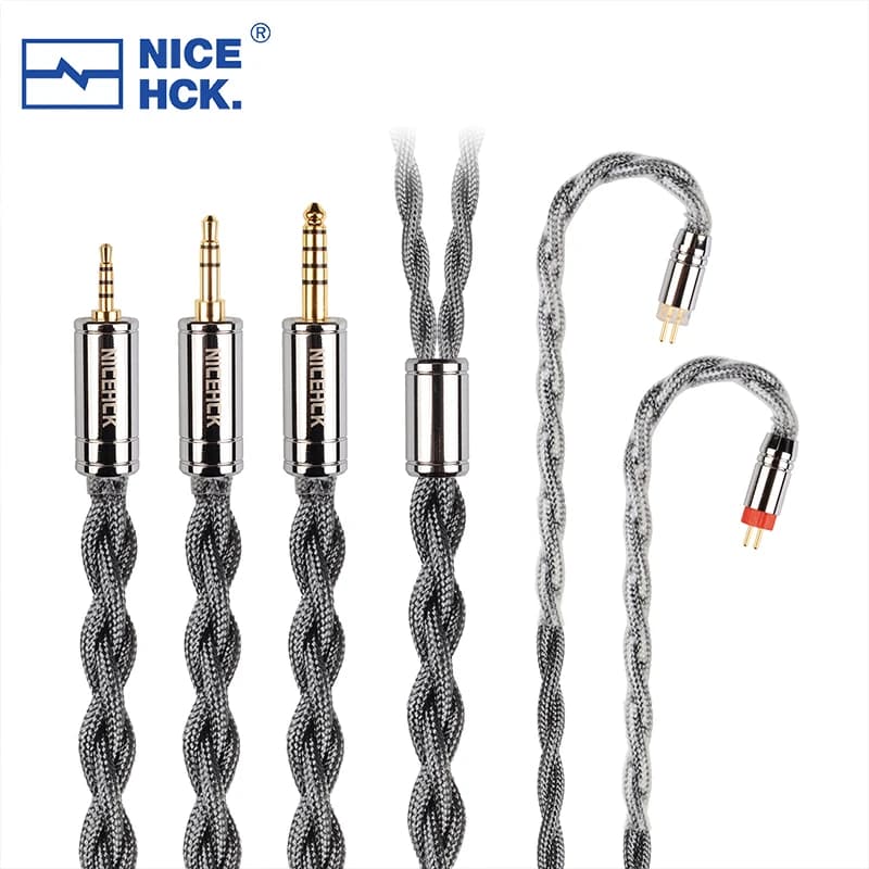 NICEHCK GreyRhino 6N OCC câble d'écouteurs HiFi en cuivre 3.5/2.5/4.4mm MMCX/2Pin pour HOLA Zero KAT