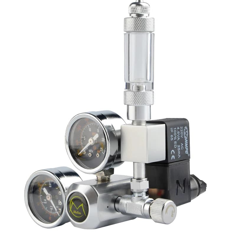 Bricolage Aquarium CO2 régulateur magnétique solénoïde Kit clapet anti-retour réservoir de poisson a