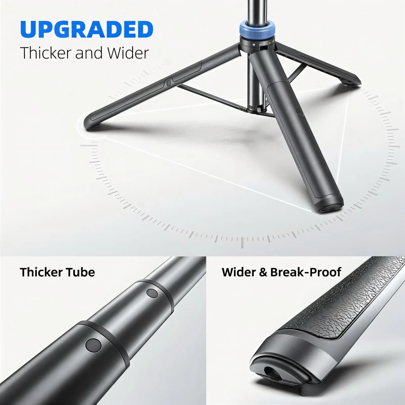Trépied Bluetooth 3-en-1 avec télécommande pour iPhone Samsung GoPro DJI Insta360, support de vloggi