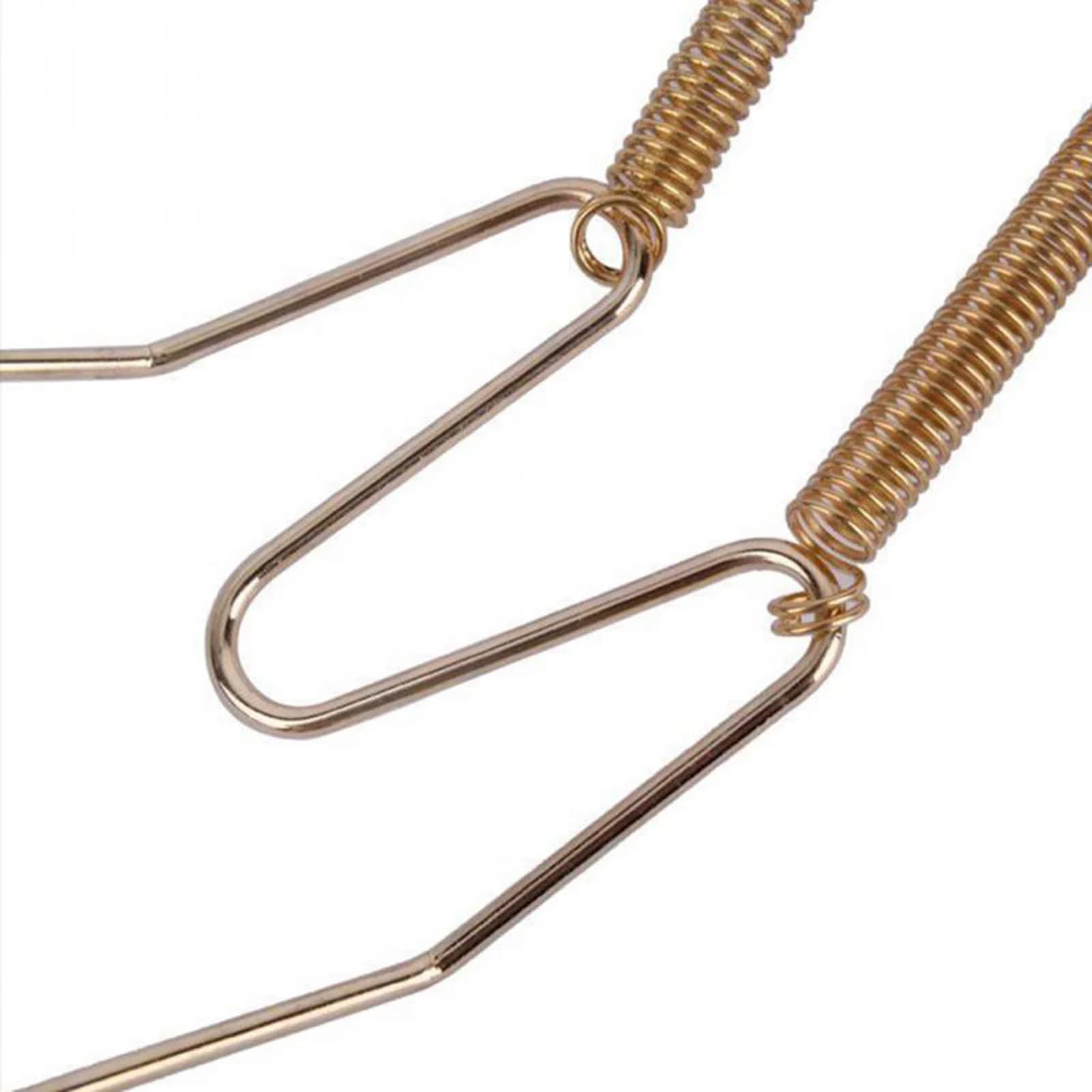 Offre spéciale assiettes plats en acier inoxydable cintre ressort plaques support crochet adaptateur
