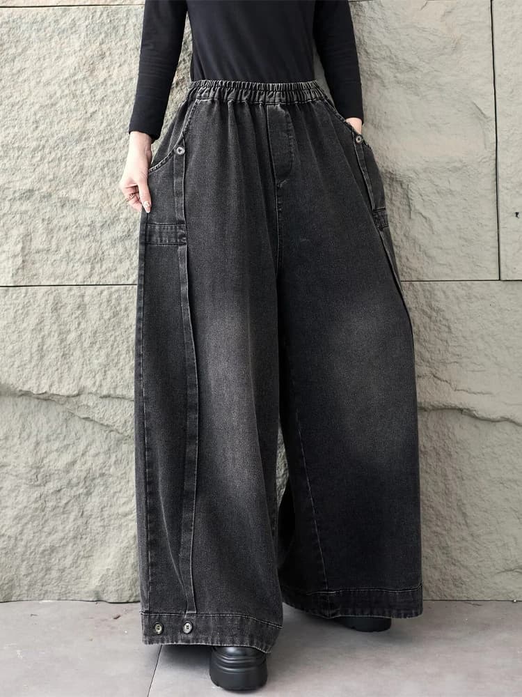 Amax LuluE 2026 printemps mode classique Denim pantalon dames Vintage solide jean décontracté femmes