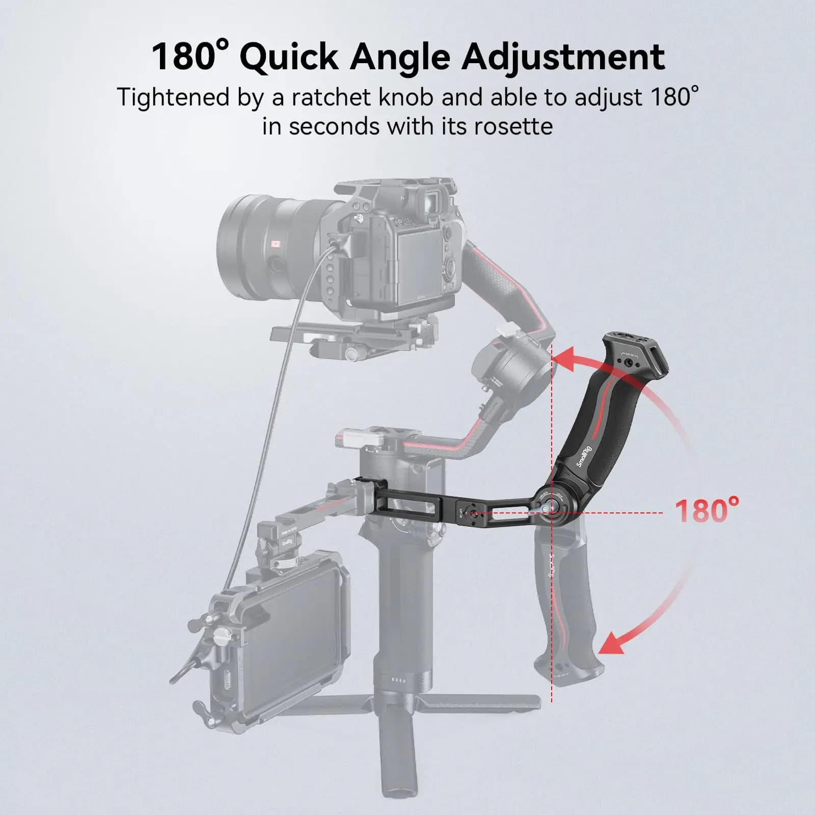 SmallRig-Sling Touriste Handgrip, Monitor Mount, TRANClamp, Accessoire pour DJI RS 4 Mini, RS3, RS3 