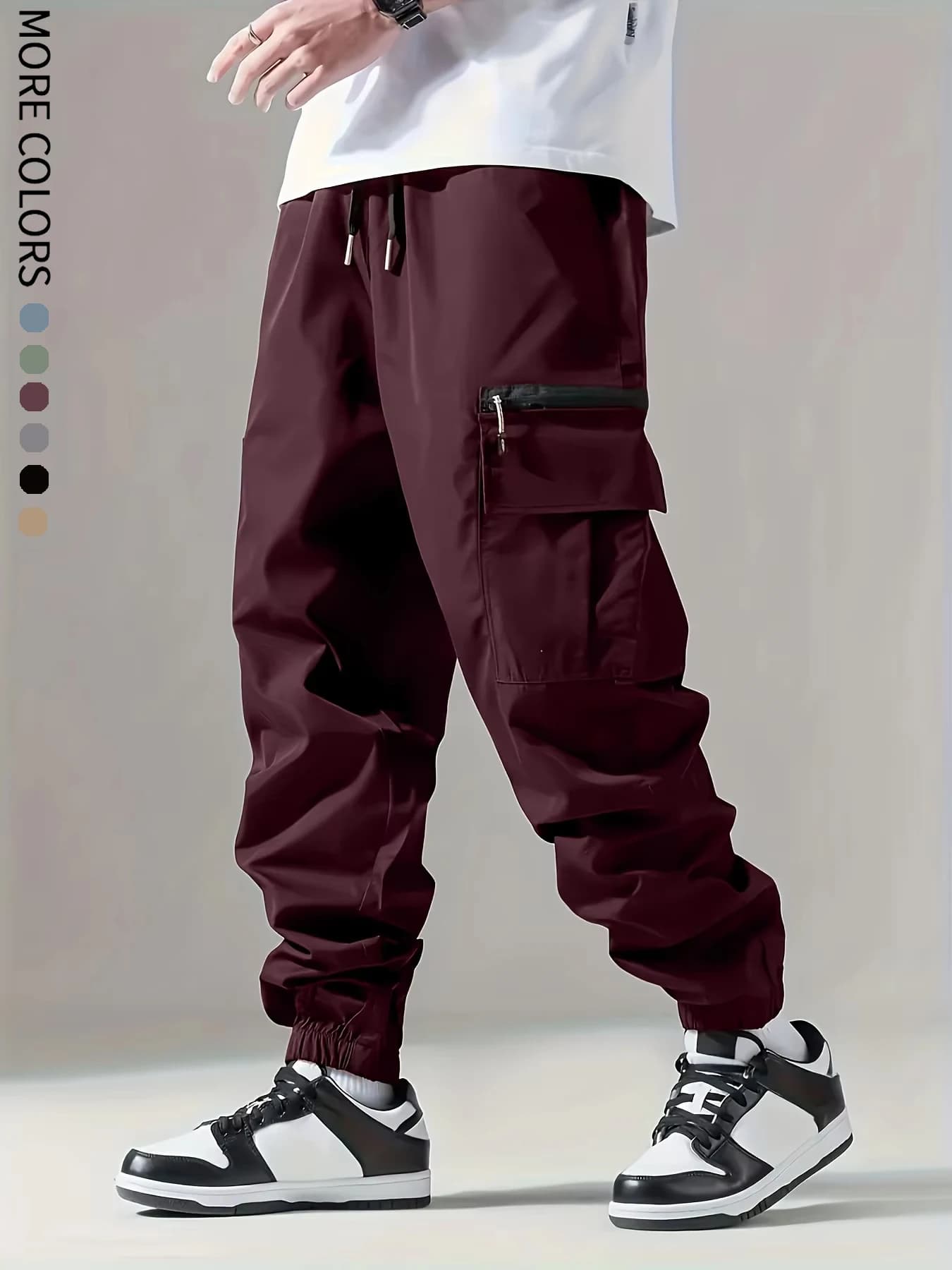 Pantalon cargo pour hommes, fjm fin, confortable et respirant, décontracté, extérieur, portable, cou