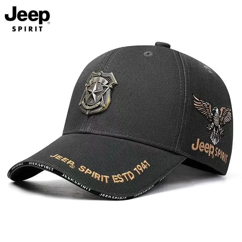 JEEP Jeep Casquette de baseball pour hommes, chapeau de protection solaire nouveau style, chapeau de