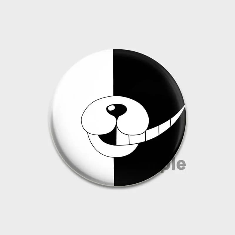 Broche en émail Danganronpa de 58mm, broche faite à la main pour vêtements, Badge de Cosplay de dess