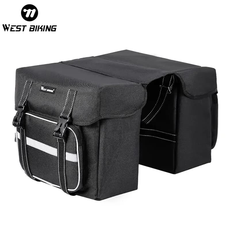 WEST VÉLO Vélo Siège Arrière Sac 25L Grande Capacité En Plein Air Porte Bagages Sacs Vélo VTT Route 