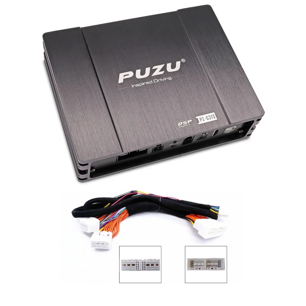 PUZU PZ-C31S câble de faisceau de câblage Iso amplificateur Dsp de voiture 6x150w Support outil Pc 3
