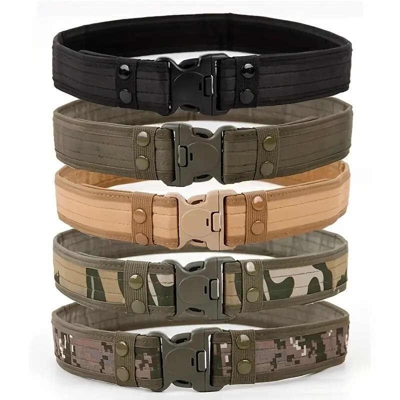 Ceinture tactique de Camouflage en plein air pour hommes, ceinture en tissu Oxford, ceinture d'alpin