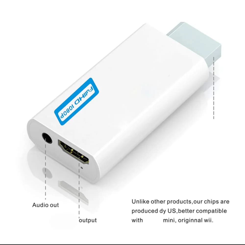 Full HD 1080P HDMI Compatible Convertisseur Adaptateur HDMI Convertisseur 3.5mm Audio pour PC HDTV M