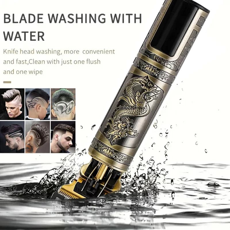 Tondeuse à cheveux électrique professionnelle T9 pour hommes, Portable, Rechargeable, accessoires de