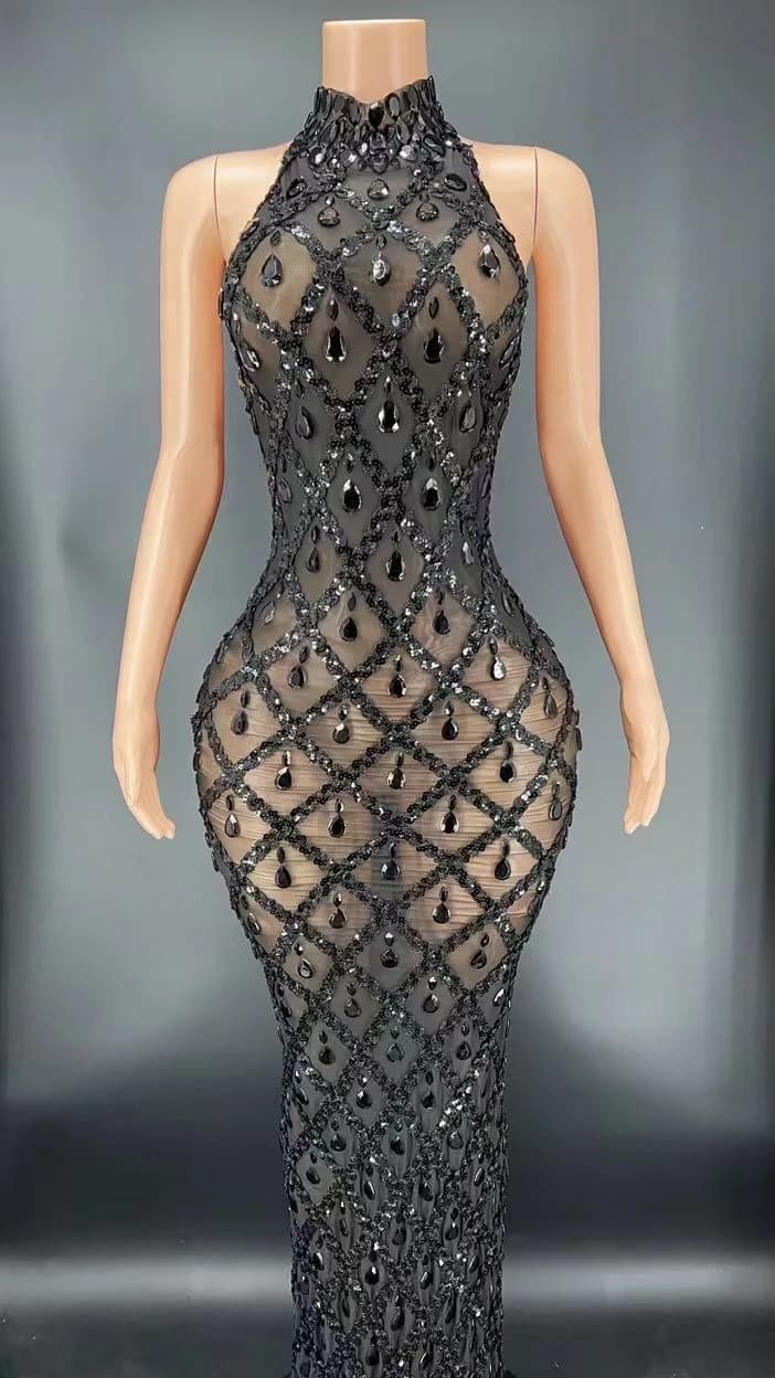Robe courte transparente avec biscuits argentés clignotants, CitroFranges, Costume de réunion d'anni