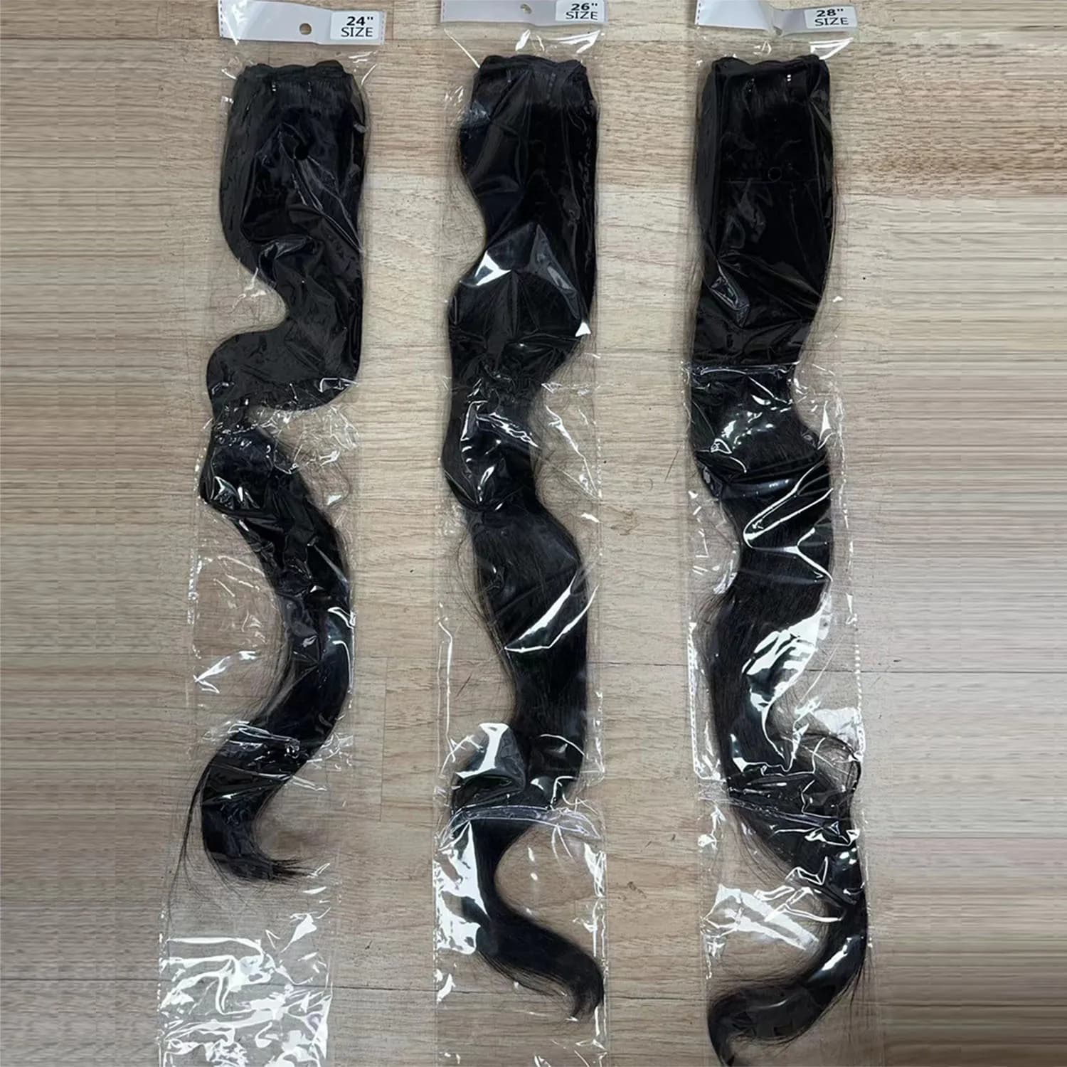 Bundles de tissage de cheveux humains brésiliens noirs naturels, extensions de cheveux raides, doubl