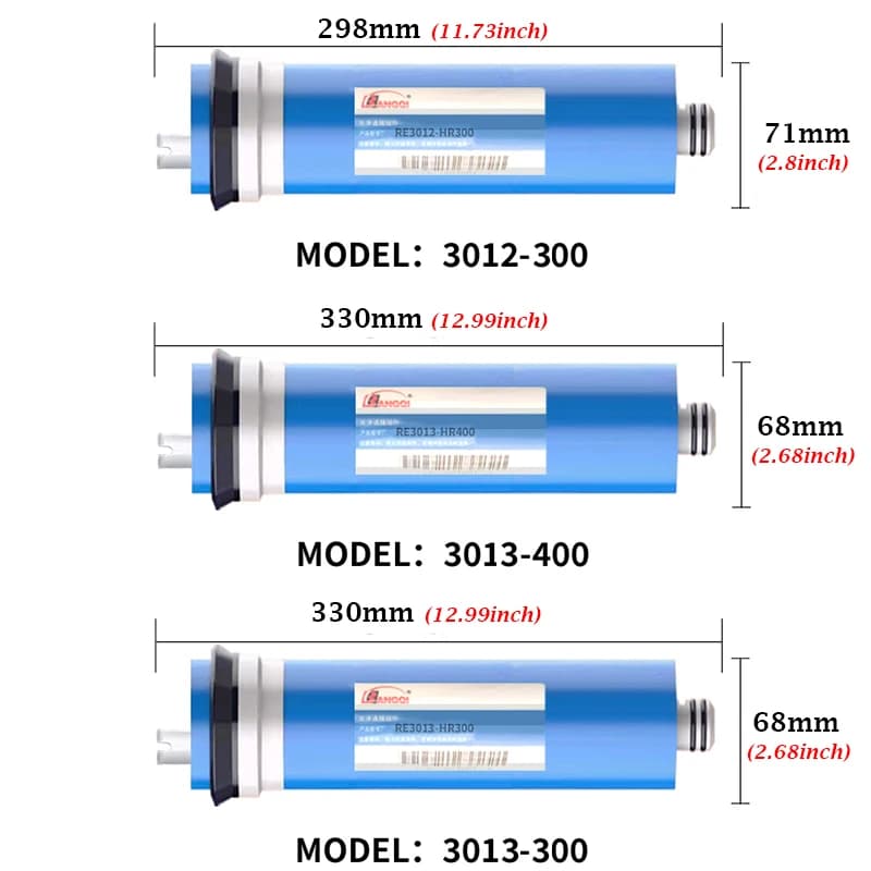 Membrane de remplacement pour système d'eau, barrage de cuisine, osmose RO, filtre supporter ficateu
