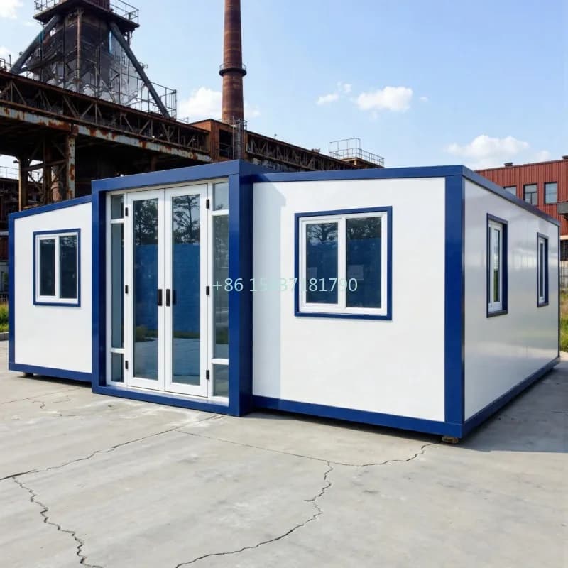 Maison Conteneur Pliante Préfabriquée 20ft 40ft, Maison Mobile Modulaire Préfabriquée, Tiny House Pe