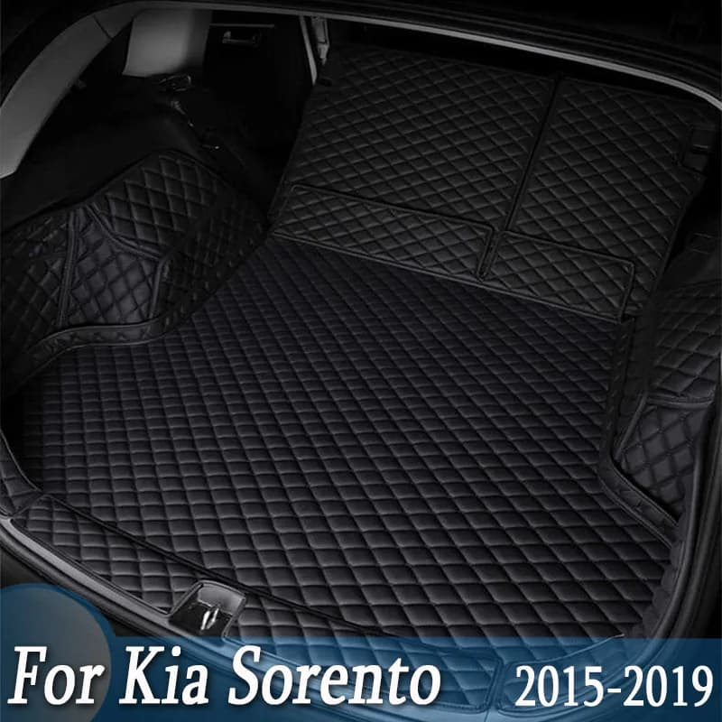 Tapis de coffre pour Kia Sorento Prime UM, 7 sièges, 2015, 2016, 2017, 2018, 2019, tapis, accessoire