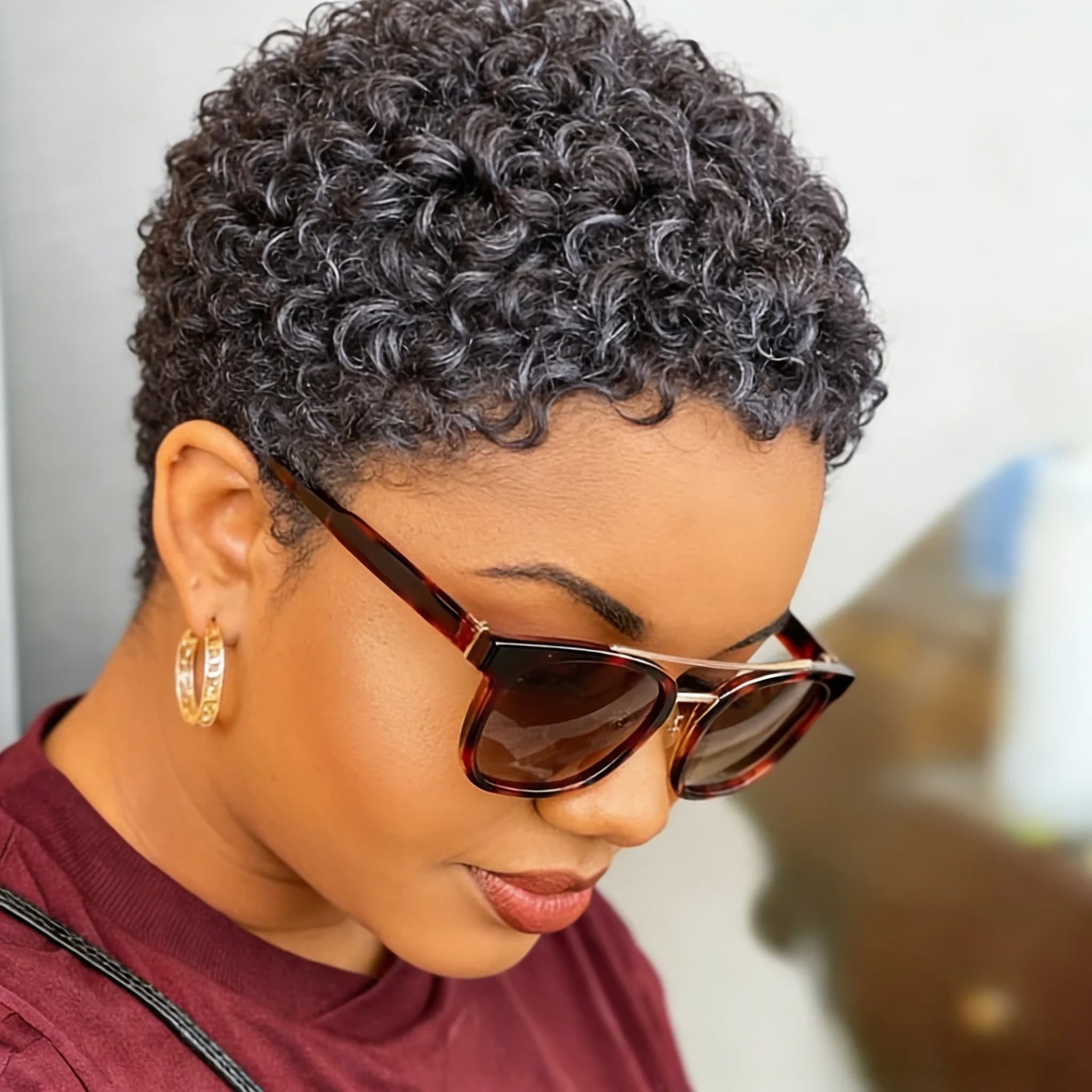 Perruque Pixie en cheveux humains, perruques courtes Pixie pour femmes, perruque entièrement fabriqu