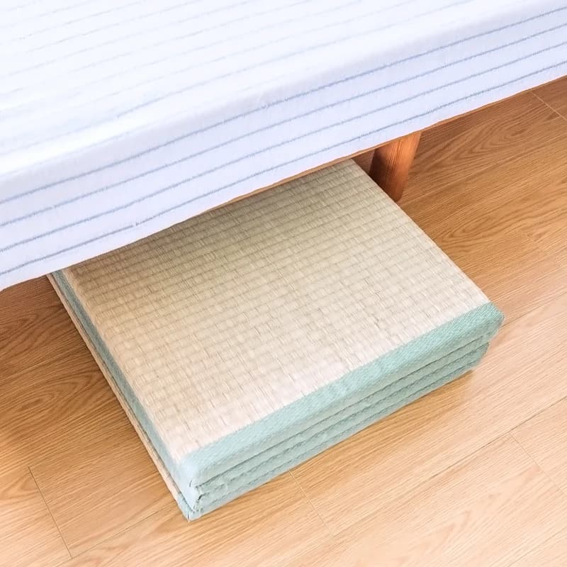 Matelas Tatami pliable japonais-tapis en herbe naturelle et palmier de coco pour dormir, yoga et déc
