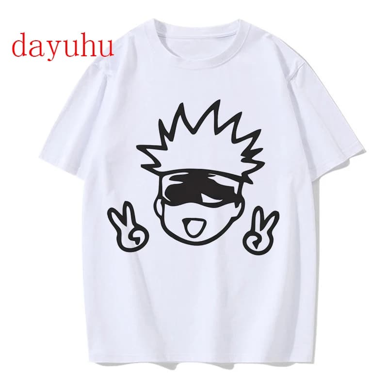 T-shirt Manga japonais Anime Jujutsu Kaisen T-shirt gojo satoru hauts Yuji Itadori t-shirts graphiqu