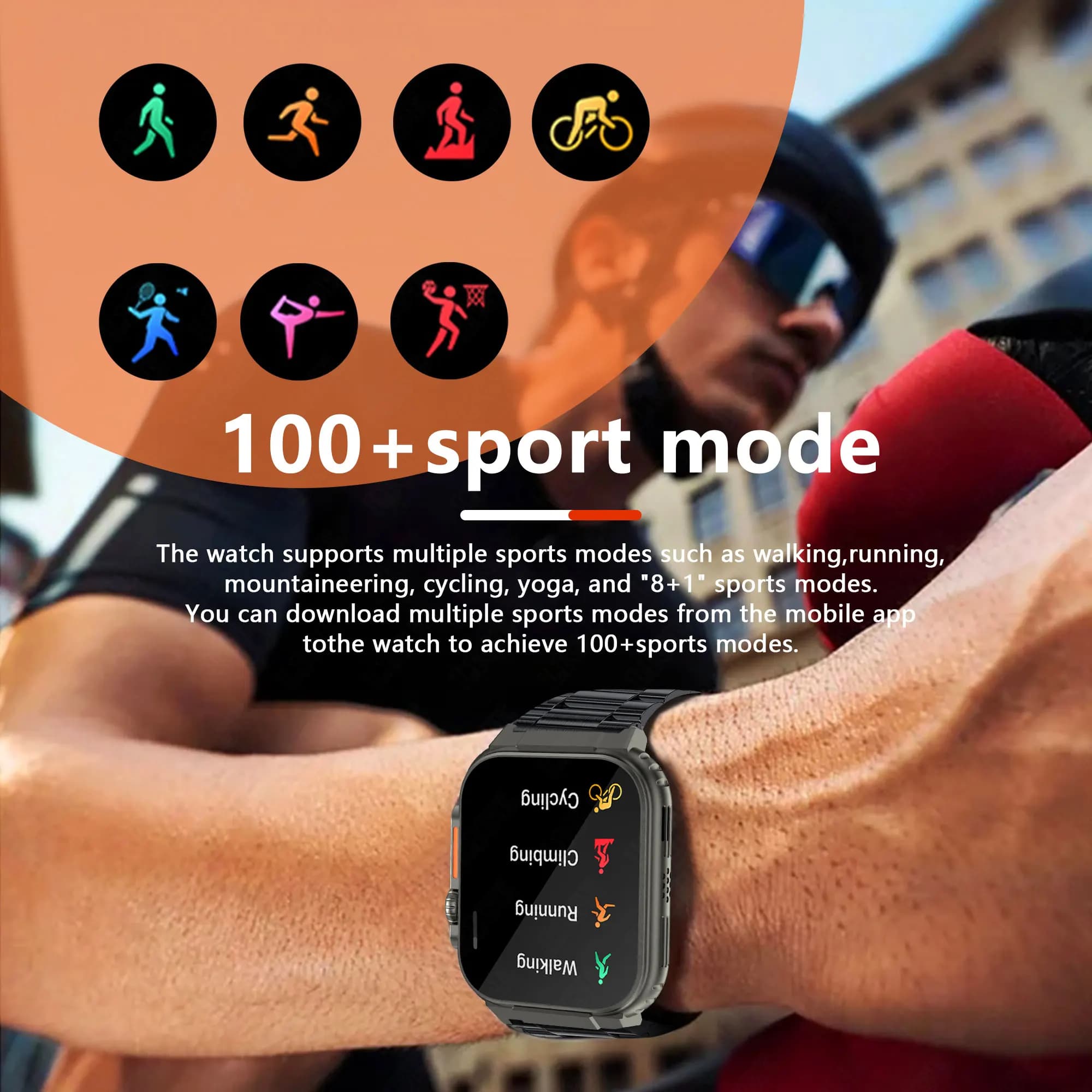 LIGE-Montre Connectée Ultra Étanche pour Homme et Femme, Appel Bluetooth, TWS, Musique Locale, Horlo