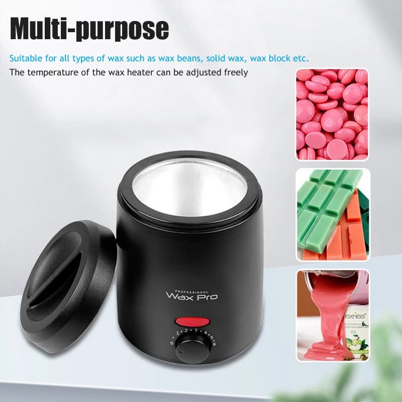 Machine chauffante à cire pour épilation Pot de fusion de cire avec Kit de haricots de cire 200ml ép