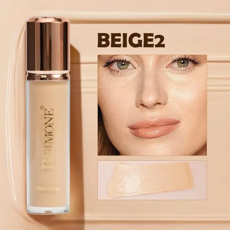 BSIMONE Fond de Teint Liquide Couvrance Totale Contrôle du Sébum Longue Tenue Léger Fini Naturel Imp