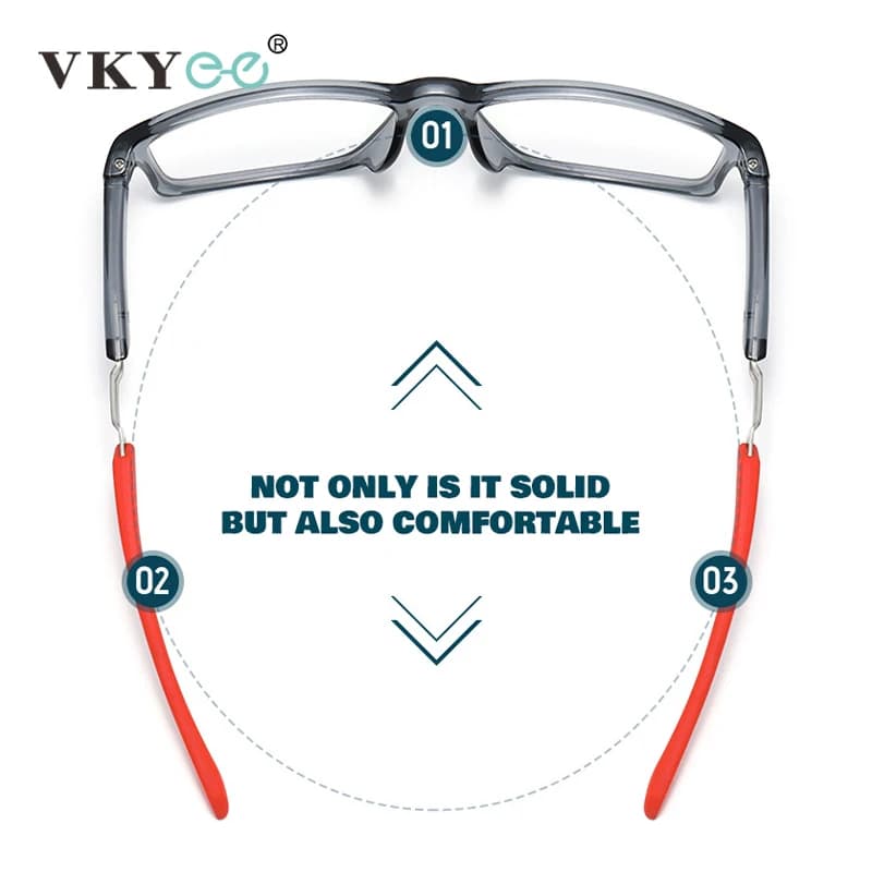 VICKY nouvelles lunettes optiques pour hommes TR90 lunettes encadrées en plein air mode tendance fem