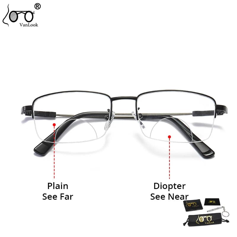 Lunettes de lecture bifocales pour hommes et femmes, bloquant la lumière bleue, presbytie, vue de lo