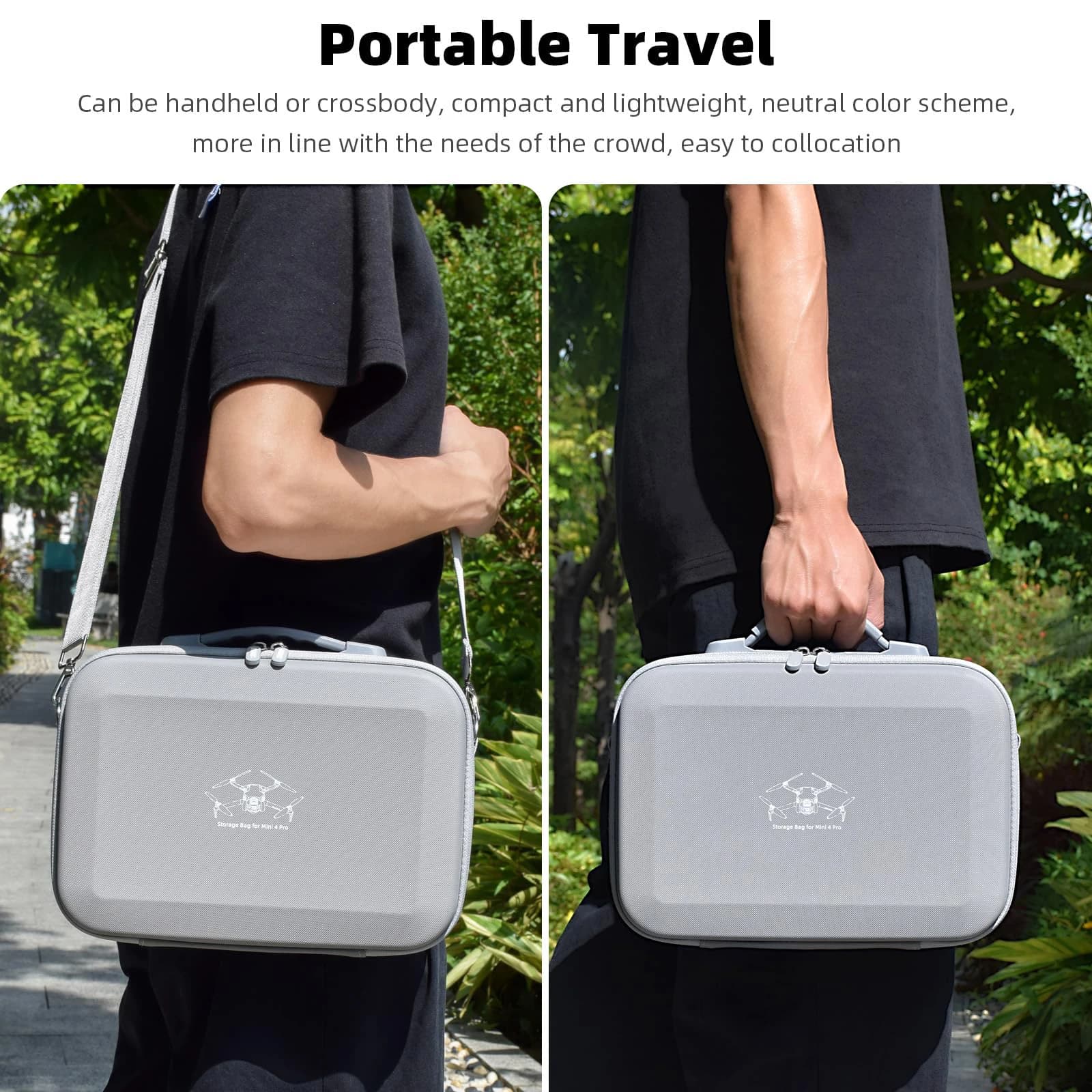 Étui Mini 4 Pro RC 2, sac de rangement Portable en cuir PU de grande capacité pour DJI Mini 4 Pro Fl