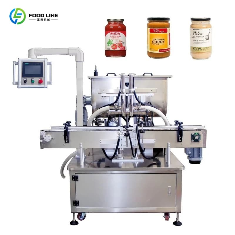 Machine de remplissage automatique de machine de remplissage de sauce de bouteille de ketchup de pom