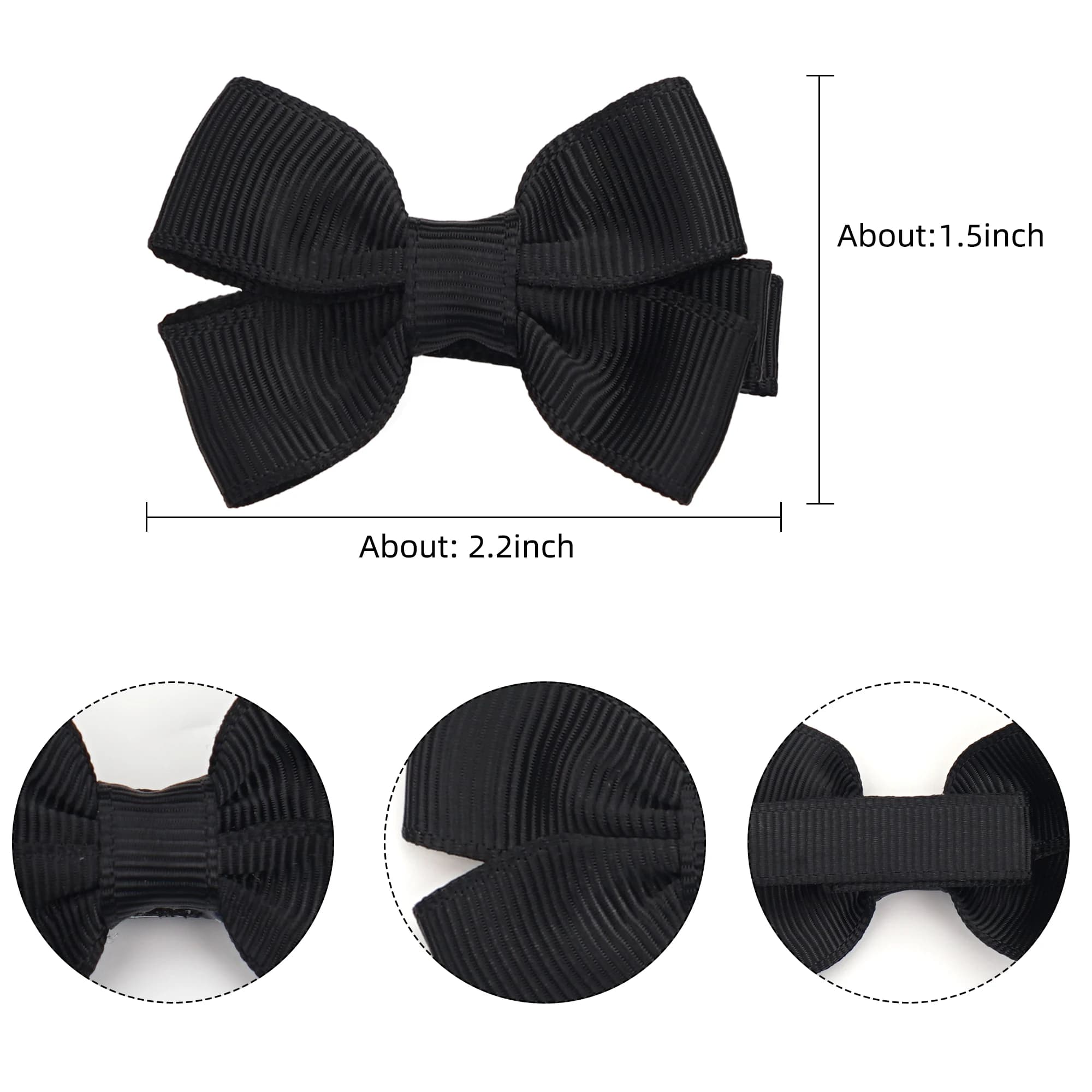 Nœuds de cheveux pour bébés filles, 10/20/25/50 pièces, par paires, nœuds de ruban de 2 pouces, pinc