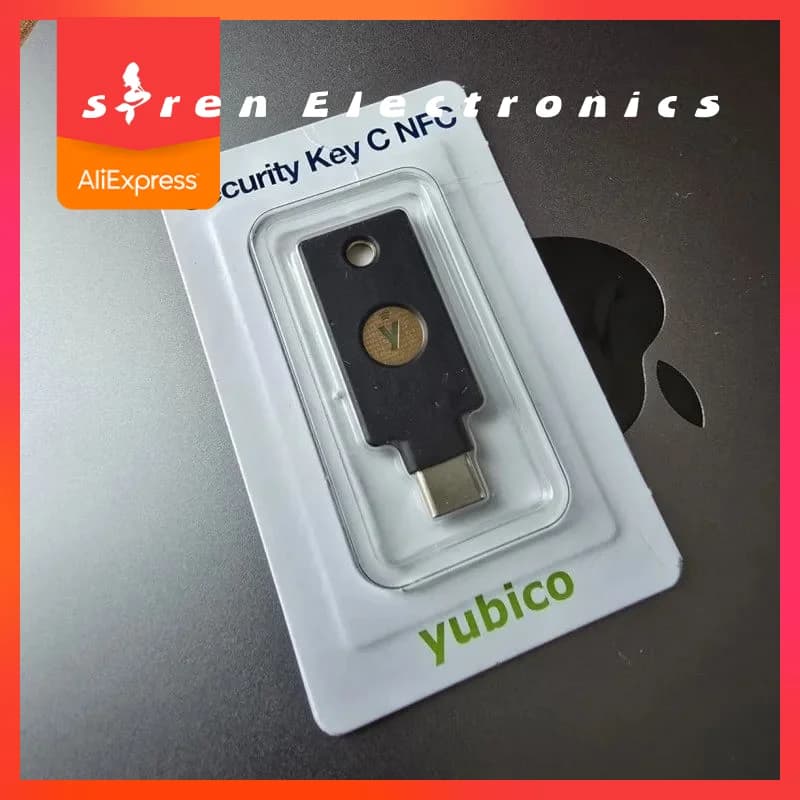 Clé de sécurité série C NFC par Yubico connecté via USB-C Yubikey