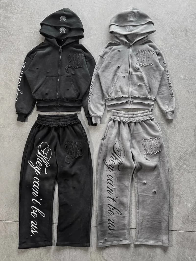 Sweat à capuche surdimensionné pour hommes et femmes, marque de mode américaine, motif de lettre M b
