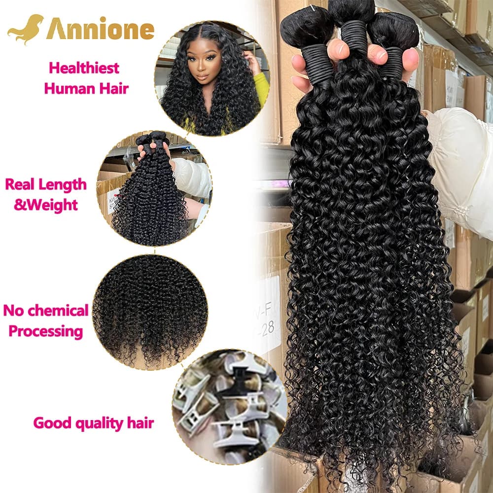 26 26 26 Curly Wave Bundles 12A Raw Bouclées Tissage Cheveux Humain Pour Femme Tissage Cheveux Humai