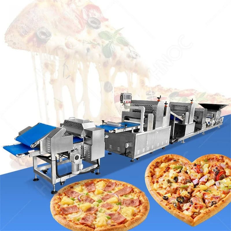 Machine à fabriquer des croissants surgelés, la meilleure ligne de production de pizzas entièrement 