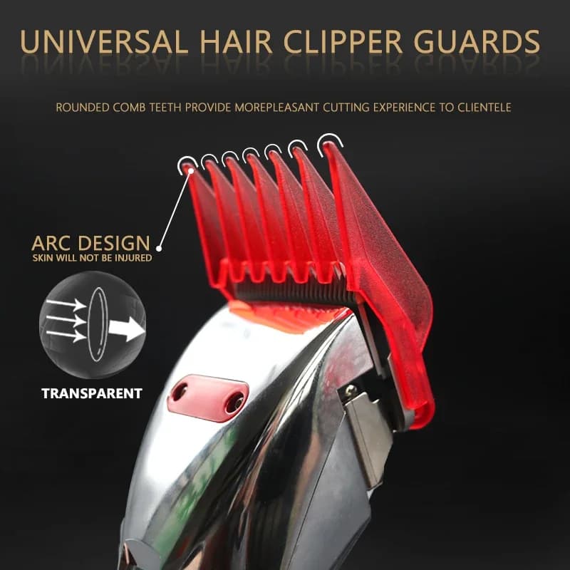 Guide de tondeuse à cheveux professionnelle 2 pièces pour Wahl, Madeshow, JRL - 1,5 mm/4,5 mm, trans