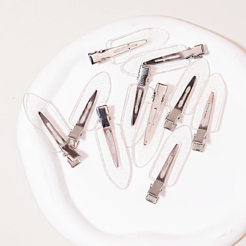 Pinces à cheveux transparentes sans couture pour filles, 10 à 50 pièces, accessoires de maquillage p
