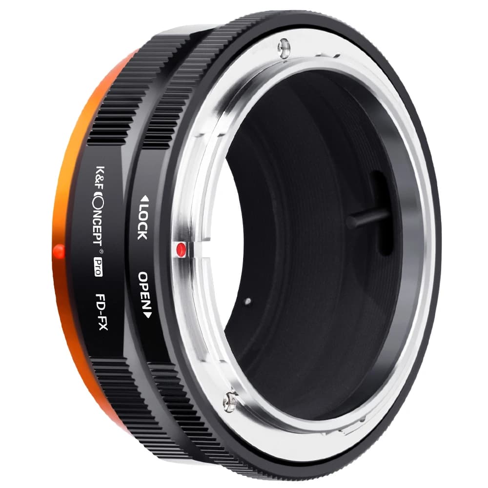 Adaptateur K&F CONCEPT FD-FX pour objectif Canon FD vers appareil photo Fujifilm Fuji X, bague d'ada