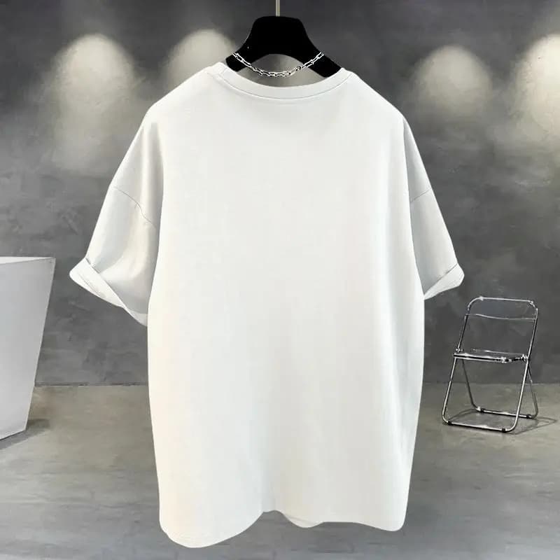 T-Shirt à Manches Courtes en Coton pour Femme, Design Irrégulier, Tendance, Été, Y2k