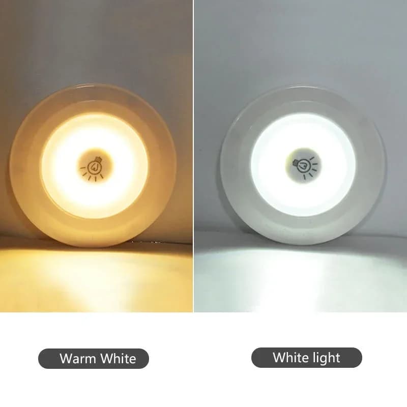 Lampe de nuit LED sans fil avec télécommande, 3W, super lumineuse, COB, sous éclairage, intensité va