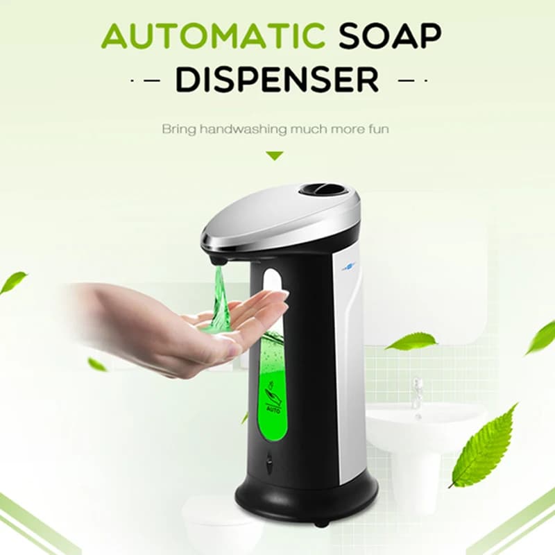 400ml Distributeurs De Savon Liquide Automatique ABS Intelligente Sans Contact Capteur À Induction L