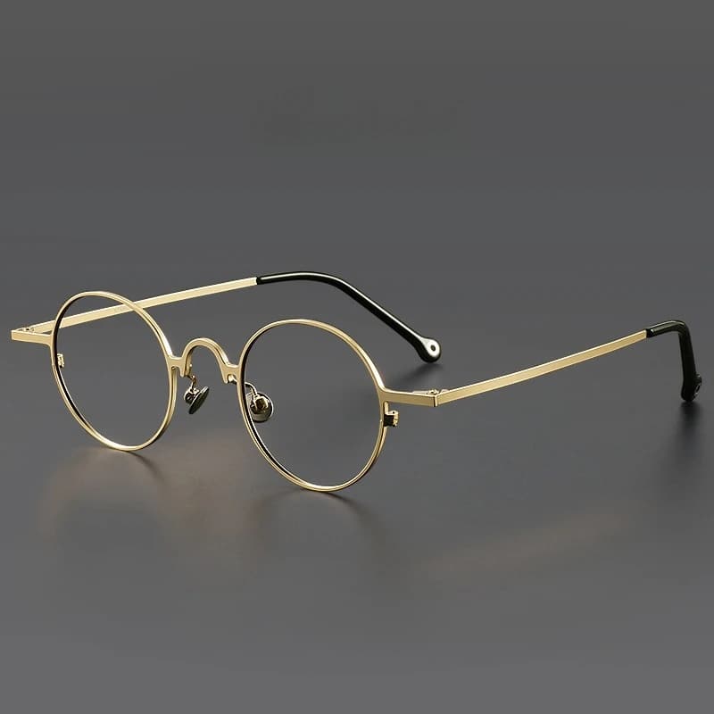 FIRADA mode confortable lunettes rondes Vintage luxe lunettes en titane optique lunettes de Prescrip