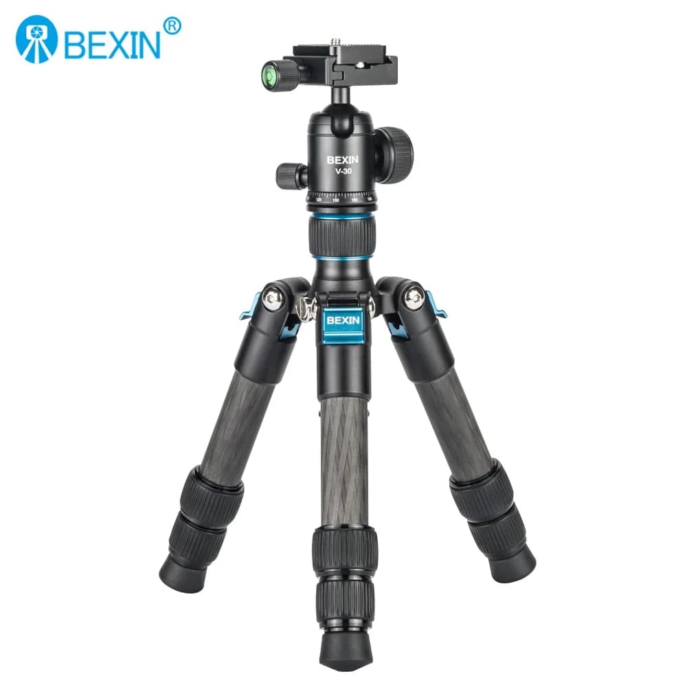 Becin – trépied Portable en Fiber de carbone, support de voyage léger, Mini trépied vidéo de table a