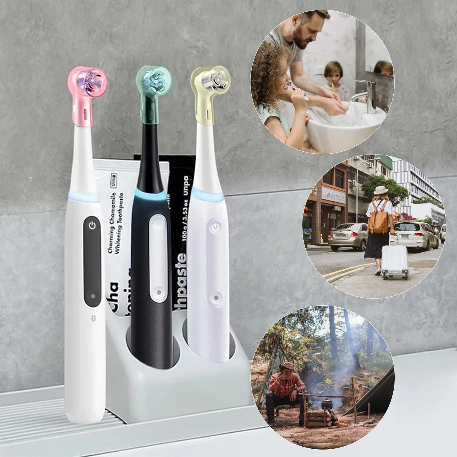 Couvercles anti-poussière pour brosse à dents, compatibles avec les têtes de rechange Braun Oral B e